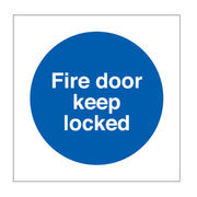 Fire Door Keep Locked Sign